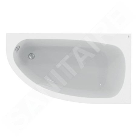 Ideal Standard Hotline - Baignoire d'angle 1.600x900 mm, droit, blanc K275701