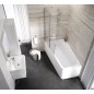 Ravak 10° - Paroi de baignoire en deux parties 10CVS2, gauche, 990x1500 mm, satiné/verre transparent 7QLA0U03Z1