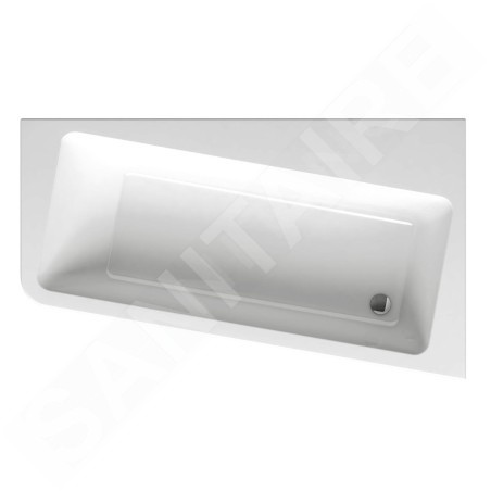 Ravak 10° - Baignoire asymétrique 170 R, 1700x1000 mm, droite, blanc C821000000