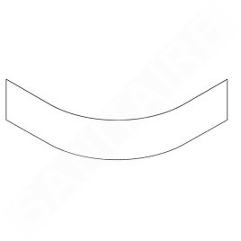 Polysan Selma - Panneau de revêtement frontal, blanc 28812