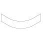 Polysan Selma - Panneau de revêtement frontal, blanc 28812