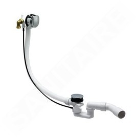 Laufen Pro - Bonde et trop-plein pour baignoire, avec remplissage, chrome H2951110040001