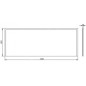 Kolo Uni 2 - Face avant pour baignoire, 1500 mm, blanc PWP2351000 Kolo Uni 2 - Face avant pour baignoire, 1500 mm, blanc PWP2351000