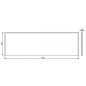 Kolo Uni 2 - Face avant pour baignoire, 1800 mm, blanc PWP2382000 Kolo Uni 2 - Face avant pour baignoire, 1800 mm, blanc PWP2382000