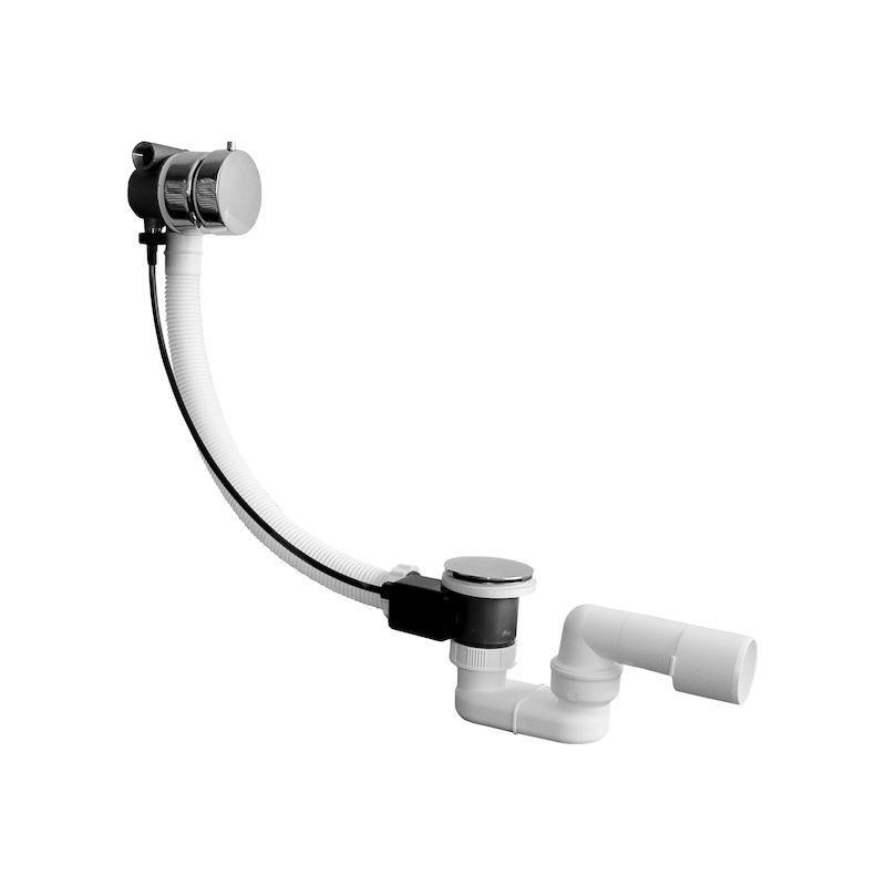 Jika Deep - Set de garniture de vidage de baignoire 550 s avec trop-plein, câble de bowden, plastique H2948180040001 Jika Deep - Set de garniture de vidage de baignoire 550 s avec trop-plein, câble de bowden, plastique H2948180040001