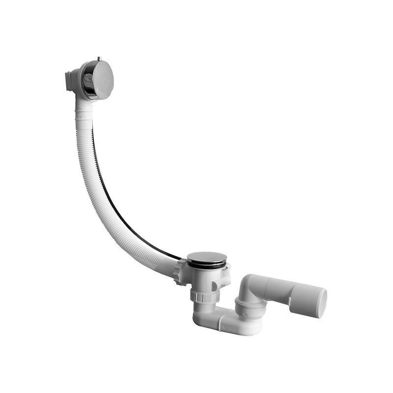 Jika Mio - Set de garniture de vidage de baignoire 550 avec trop-plein, câble de bowden, plastique/métal H2948160040001