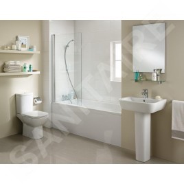 Ideal Standard Connect 2 - Cabine de douche 800 x 1400 mm, silver bright/verre clair T9923EO