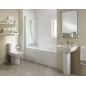 Ideal Standard Connect 2 - Cabine de douche 800 x 1400 mm, silver bright/verre clair T9923EO