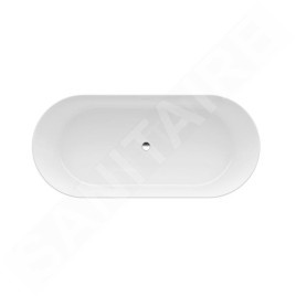 Laufen Pro - Baignoire ilôt 1650x750x550 mm, avec bonde, blanc H2399520000001