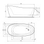 Ideal Standard Around - Baignoire îlot asymétrique 1800x850 mm, blanc brillant K871501 Ideal Standard Around - Baignoire îlot asymétrique 1800x850 mm, blanc brillant K871501