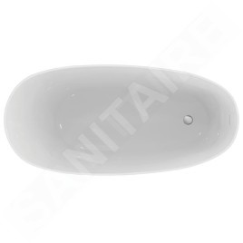 Ideal Standard Around - Baignoire îlot asymétrique 1800x850 mm, blanc mat K8715V1