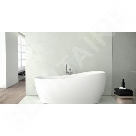 Ideal Standard Around - Baignoire îlot asymétrique 1800x850 mm, blanc mat K8715V1