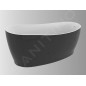 Ideal Standard Around - Baignoire îlot asymétrique 1800x850 mm, blanc brillant/noir brillant K8715V2 Ideal Standard Around - Baignoire îlot asymétrique 1800x850 mm, blanc brillant/noir brillant K8715V2