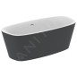 Ideal Standard Dea - Baignoire îlot 1700x750 mm, blanc mat/noir mat K8720V3 Ideal Standard Dea - Baignoire îlot 1700x750 mm, blanc mat/noir mat K8720V3