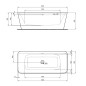 Ideal Standard Tonic II - Baignoire îlot 1800x800 mm, blanc mat K8725V1 Ideal Standard Tonic II - Baignoire îlot 1800x800 mm, blanc mat K8725V1