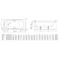 Bette Comodo - Baignoire encastrable 1800x800 mm, blanc 1251-000 Bette Comodo - Baignoire encastrable 1800x800 mm, blanc 1251-000