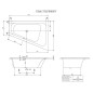 Villeroy & Boch Loop&Friends - Baignoire 1350x1750x440 mm, droite, blanc UBA175LFS9REV-01 Villeroy & Boch Loop&Friends - Baignoire 1350x1750x440 mm, droite, blanc UBA175LFS9REV-01