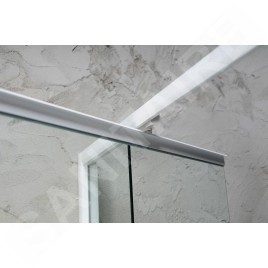 Aqualine Amico - Porte de douche pivotante 820-1000x1850 mm, verre clair G80