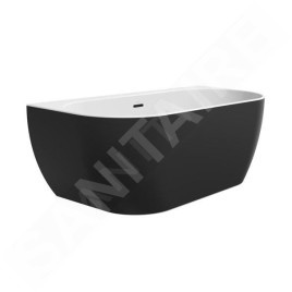 Ravak Freedom - Baignoire autoportante 1660x800 mm, noir/blanc XC00100027