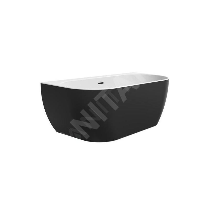 Ravak Freedom - Baignoire autoportante 1660x800 mm, noir/blanc XC00100027 Ravak Freedom - Baignoire autoportante 1660x800 mm, noir/blanc XC00100027