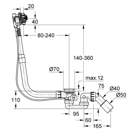 Grohe Talentofill - Kit de remplissage, de vidage et de trop-plein, Warm Sunset 28990DA0