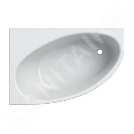 Geberit Selnova - Baignoire d'angle 1500x1000x466 mm, gauche, blanc 554.272.01.1