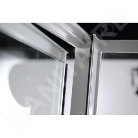 Aqualine Amico - Porte de douche pivotante 820-1000x1850 mm, verre clair G80