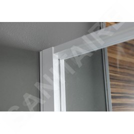 Aqualine Amico - Porte de douche pivotante 820-1000x1850 mm, verre clair G80