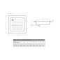 Aqualine Receveurs - Receveur de douche émaillé, 800x800x160 mm, blanc PD80x80 Aqualine Receveurs - Receveur de douche émaillé, 800x800x160 mm, blanc PD80x80