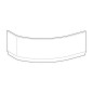 Geberit Selnova - Panneau frontal pour baignoire d'angle droite Selnova, 1600 mm, blanc 554.875.01.1