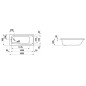 Laufen Pro - Baignoire 1600x700x395 mm, blanc H2239500000401 Laufen Pro - Baignoire 1600x700x395 mm, blanc H2239500000401