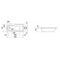 Laufen Pro - Baignoire 1700x750x410 mm, blanc H2259500000401 Laufen Pro - Baignoire 1700x750x410 mm, blanc H2259500000401
