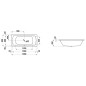 Laufen Pro - Baignoire 1800x800x450 mm, blanc H2279500000401 Laufen Pro - Baignoire 1800x800x450 mm, blanc H2279500000401
