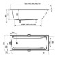 Ravak Classic II - Baignoire 1200x700 mm, blanc CC11000000 Ravak Classic II - Baignoire 1200x700 mm, blanc CC11000000