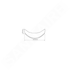 Aqualine Receveurs - Panneau pour receveur de douche profond 900x900x375 mm, blanc B93