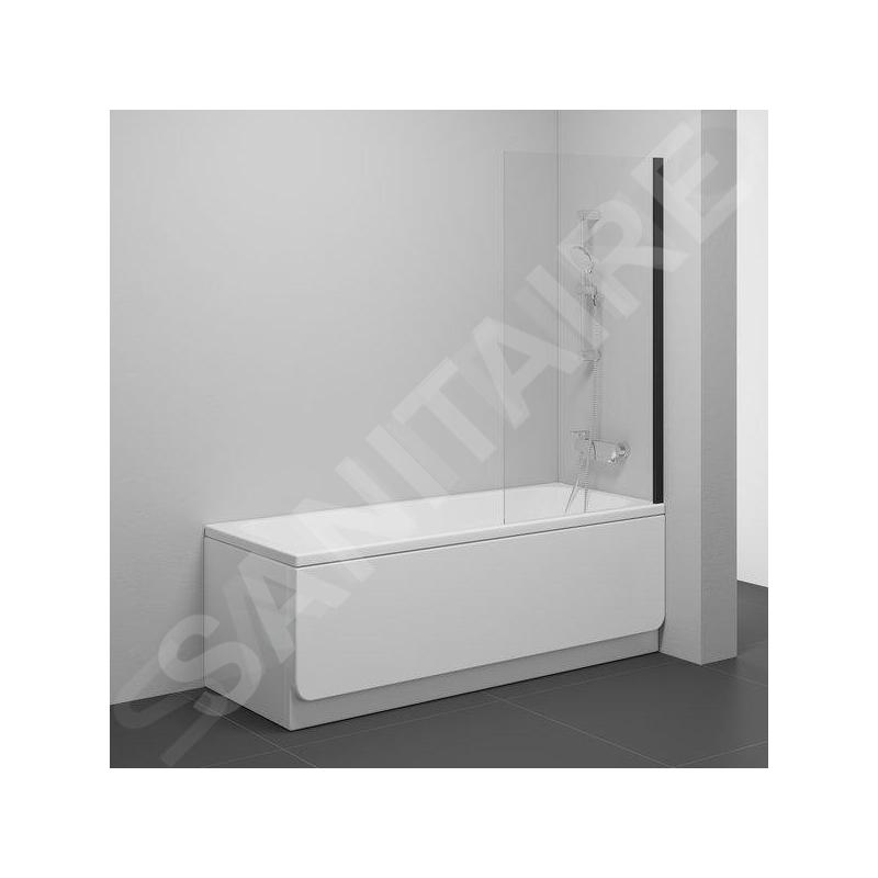 Ravak Nexty - Pare-baignoire 800x1400 mm, noir/verre clair 7O840300Z1