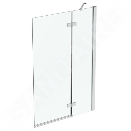 Ideal Standard i.Life - Paroi de baignoire, deux battants, 1000 mm, droite, silver bright / verre clair T4886EO