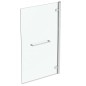 Ideal Standard i.Life - Paroi de baignoire avec porte-serviette, 900 mm, droite, silver bright / verre clair T4888EO