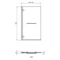 Ideal Standard i.Life - Paroi de baignoire avec porte-serviette, 900 mm, gauche, silver bright / verre clair T4889EO