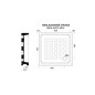 Sapho Kerasan Retro - Receveur de douche en céramique, carré 90x90x20 cm, blanc 133801 Sapho Kerasan Retro - Receveur de douche en céramique, carré 90x90x20 cm, blanc 133801