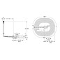 Geberit Accessoires - Garniture de vidage et de trop-plein pour baignoire avec remplissage, longueur 730 mm, chrome 150.701.00.6