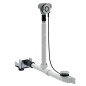 Geberit Accessoires - Garniture de vidage et de trop-plein pour baignoire, pour le raccordement mural, chrome 154.246.00.6