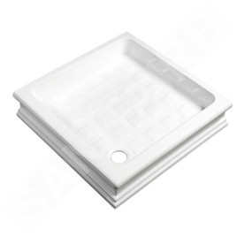 Sapho Kerasan Retro - Receveur de douche en céramique, carré 90x90x20 cm, blanc 133801
