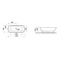 Laufen Lua - Baignoire 170x75 cm, blanc H2200820000001 Laufen Lua - Baignoire 170x75 cm, blanc H2200820000001