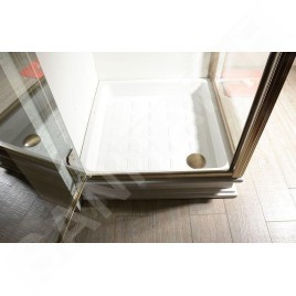 Sapho Kerasan Retro - Receveur de douche en céramique, carré 90x90x20 cm, blanc 133801