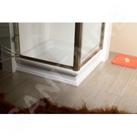 Sapho Kerasan Retro - Receveur de douche en céramique, carré 90x90x20 cm, blanc 133801