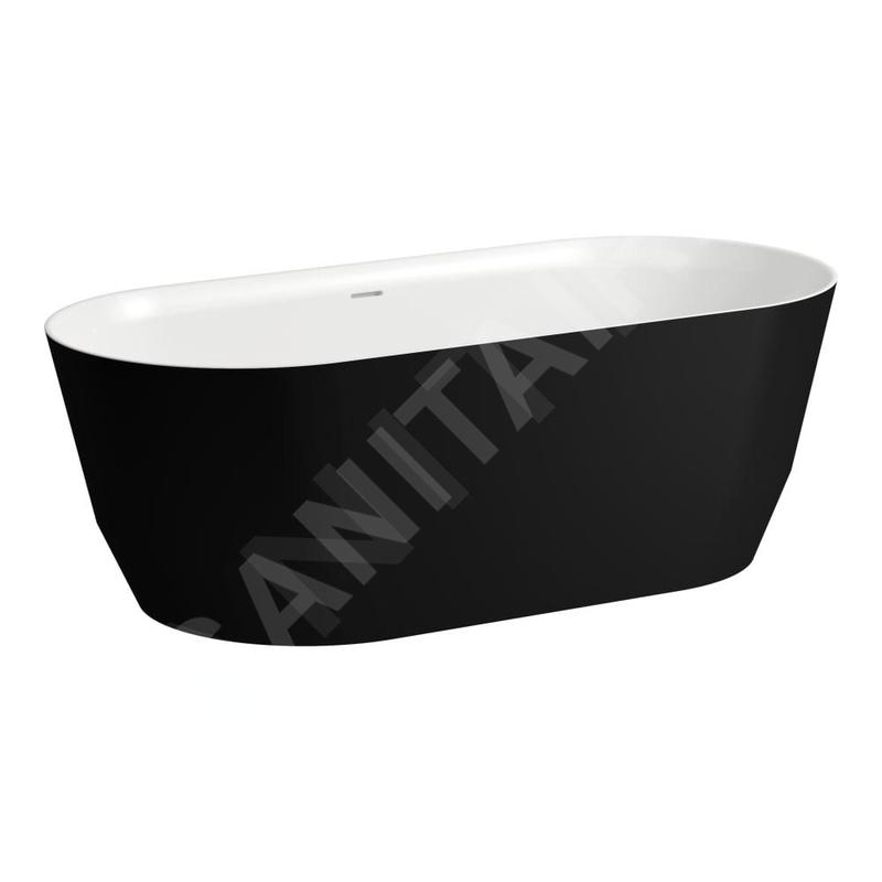 Laufen Pro - Baignoire 165x75 cm, noir mat/blanc H2399520680001 Laufen Pro - Baignoire 165x75 cm, noir mat/blanc H2399520680001