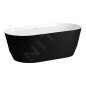 Laufen Pro - Baignoire 165x75 cm, noir mat/blanc H2399520680001 Laufen Pro - Baignoire 165x75 cm, noir mat/blanc H2399520680001