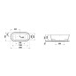 Laufen Pro - Baignoire 165x75 cm, noir mat/blanc H2399520680001 Laufen Pro - Baignoire 165x75 cm, noir mat/blanc H2399520680001