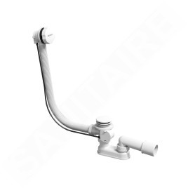 Ravak Garnitures de vidage - Kit vidange et trop-plein pour baignoire, longueur 570 cm, blanc mat X01843